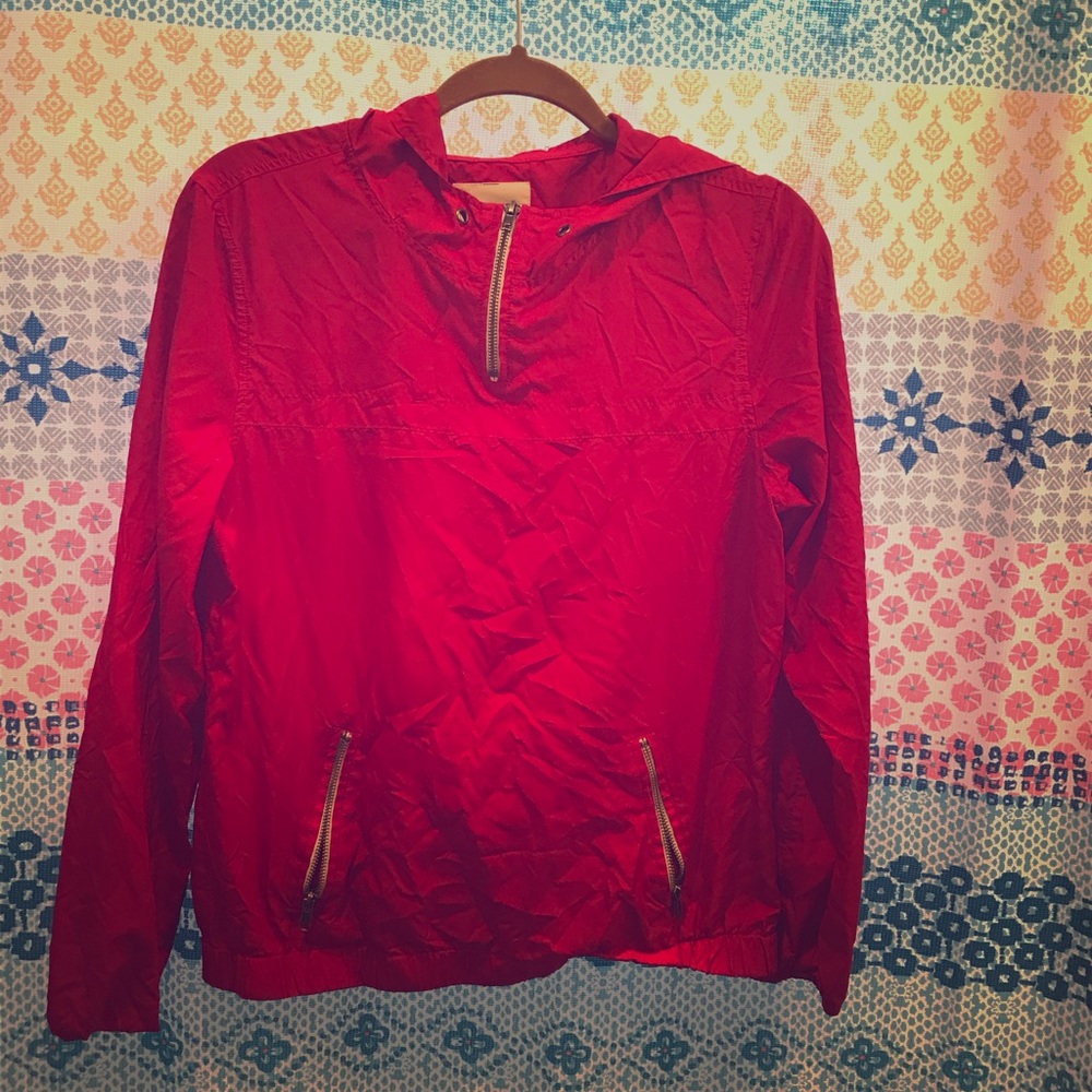 Red Windbreaker